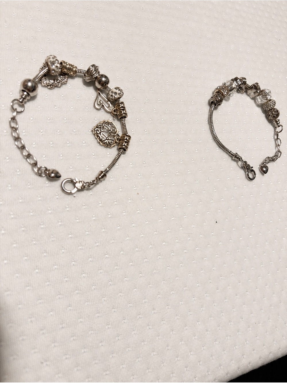 Silver Charm Bracelet Set – Elegant, Sparkling & Timeless